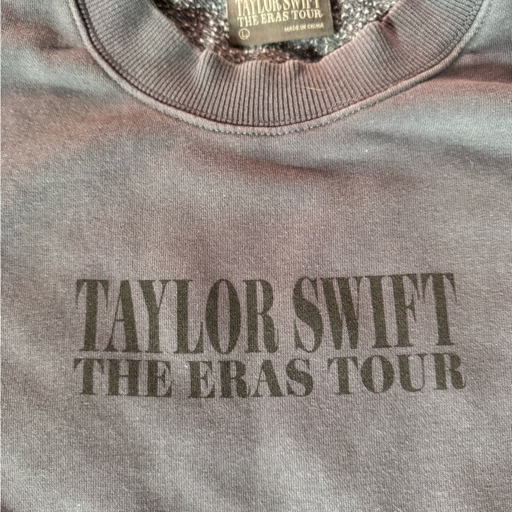Taylor Swift The Eras Tour Charcoal Crewneck Sweater - Picture 2 of 3